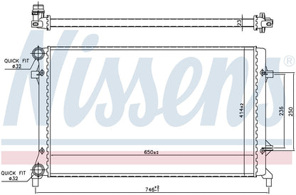 Nissens Radiator 65277 image 3