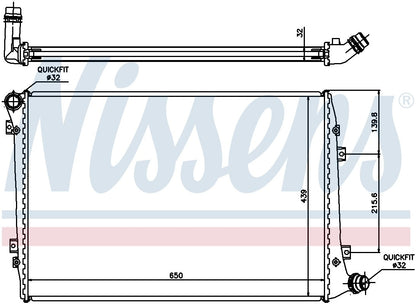 Nissens Radiator 65291A
