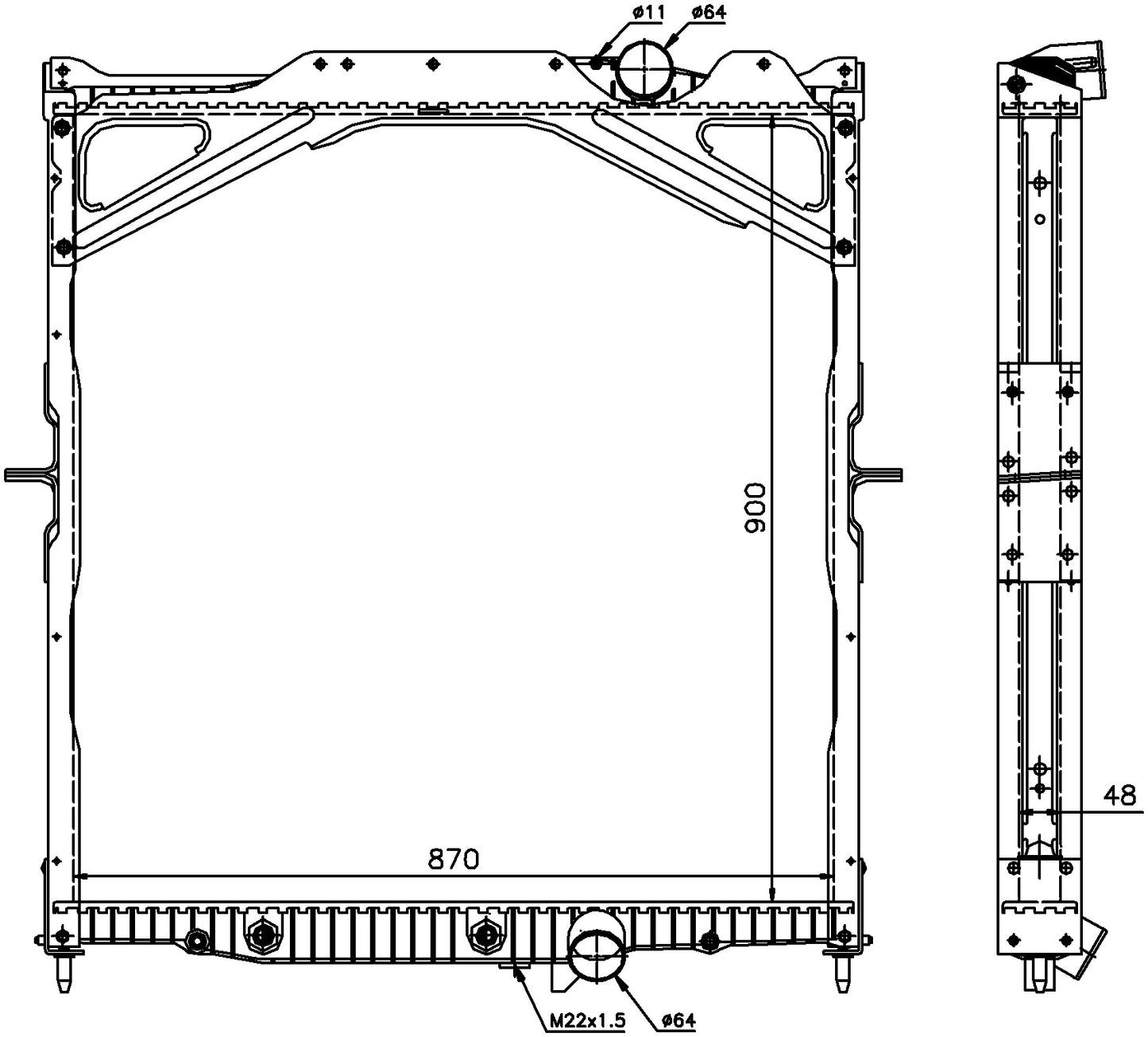Nissens Radiator 65472A main image