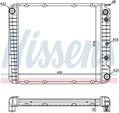 Nissens Radiator 65520A