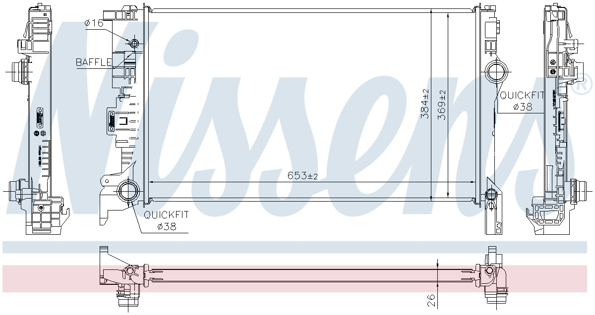 Nissens Radiator 65623 image 3