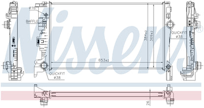 Nissens Radiator 65623 image 3