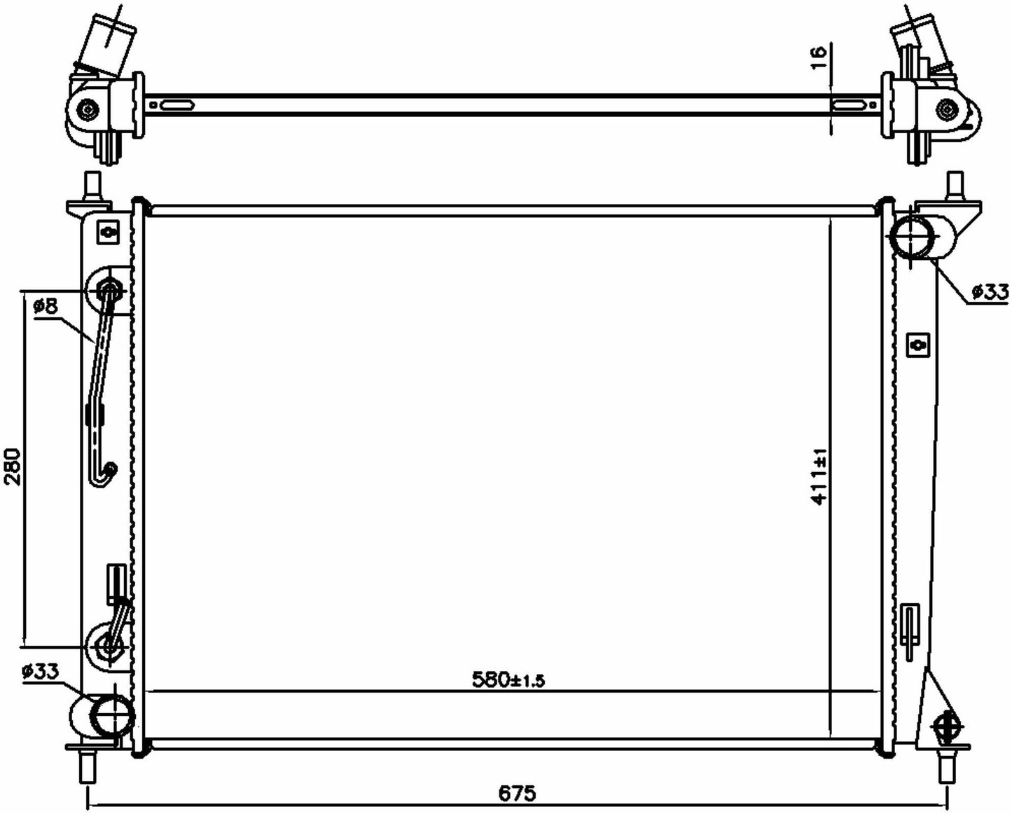 Nissens Radiator 666202