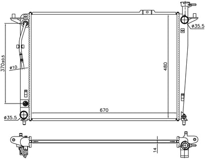 Nissens Radiator 666208 main image