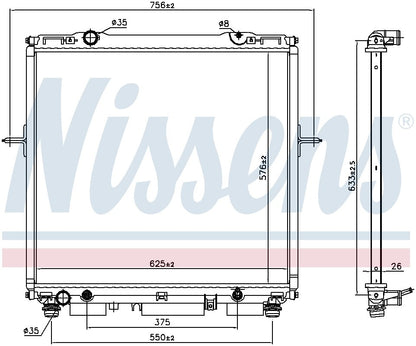 Nissens Radiator 66659