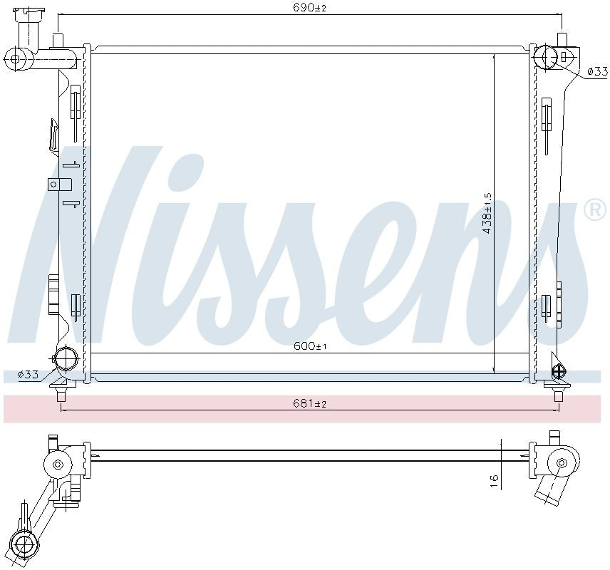 Nissens Radiator 66674
