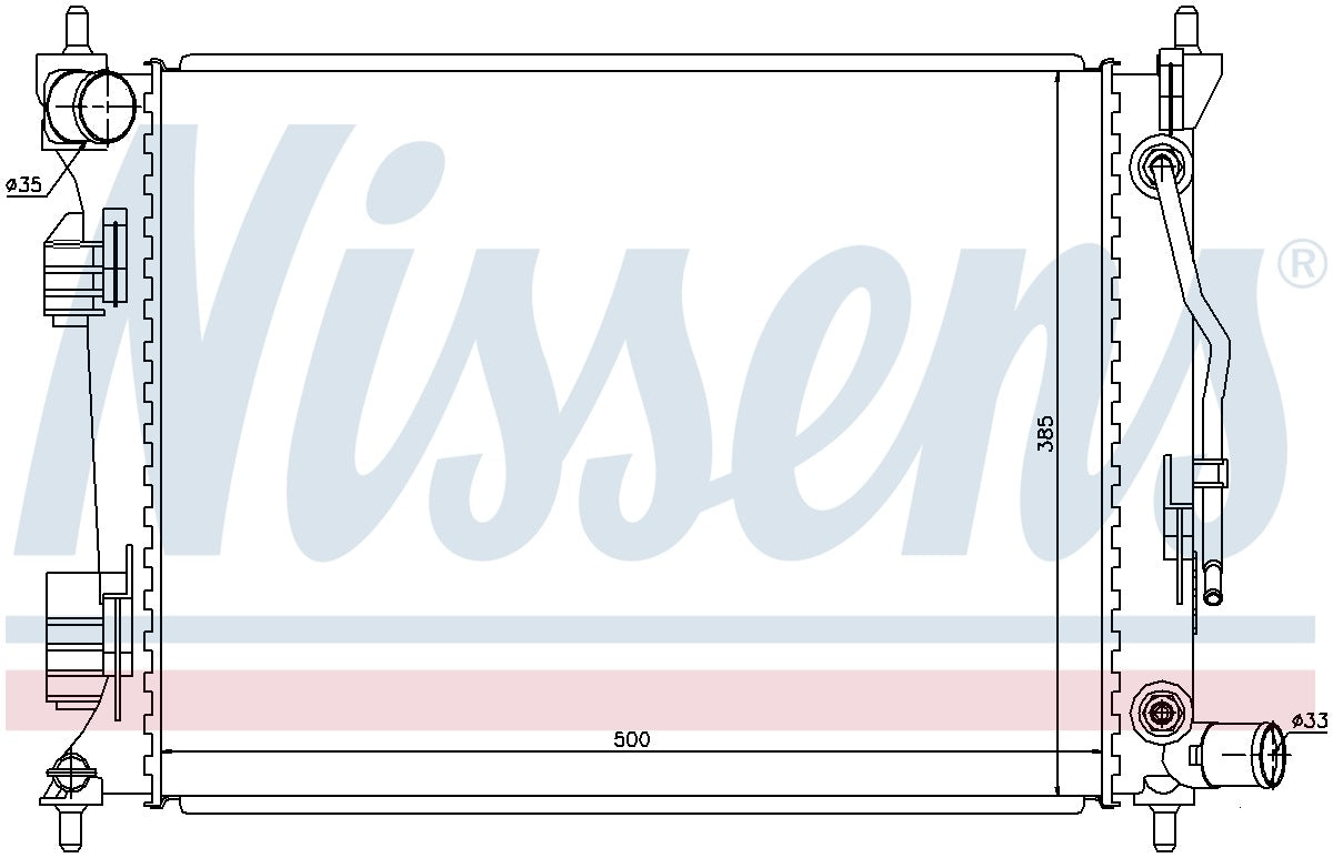 Nissens Radiator 66757