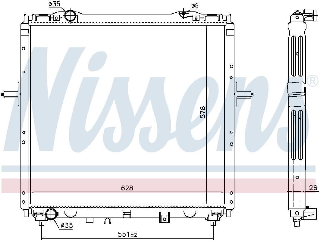 Nissens Radiator 66768