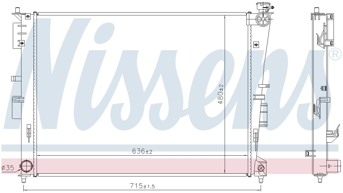 Nissens Radiator 66780