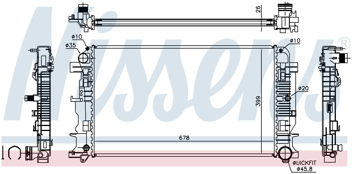 Nissens Radiator 67156A
