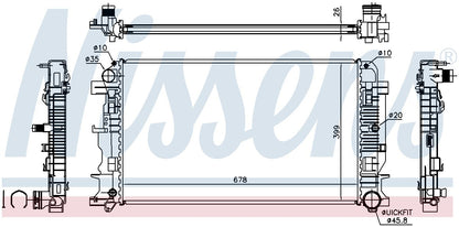Nissens Radiator 67156A