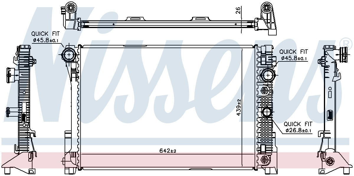 Nissens Radiator 67168