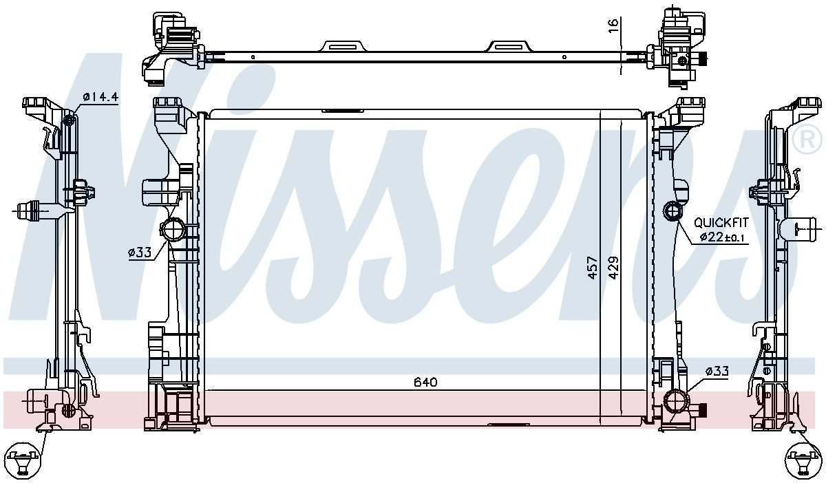 Nissens Radiator 67186 image 3