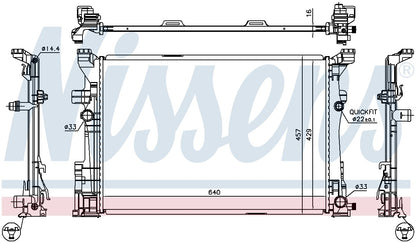 Nissens Radiator 67186 image 3