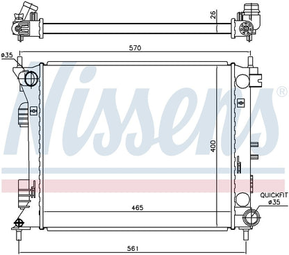 Nissens Radiator 675007