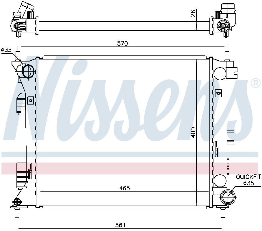 Nissens Radiator 675007