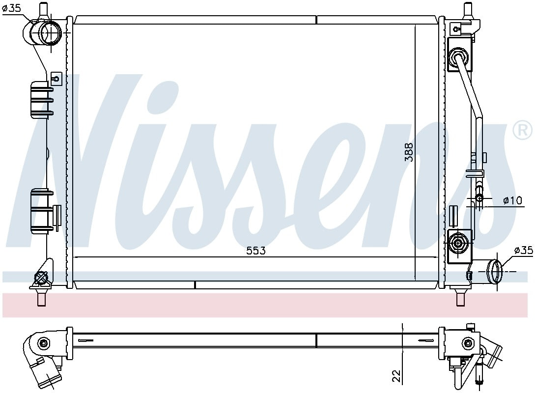 Nissens Radiator 675014