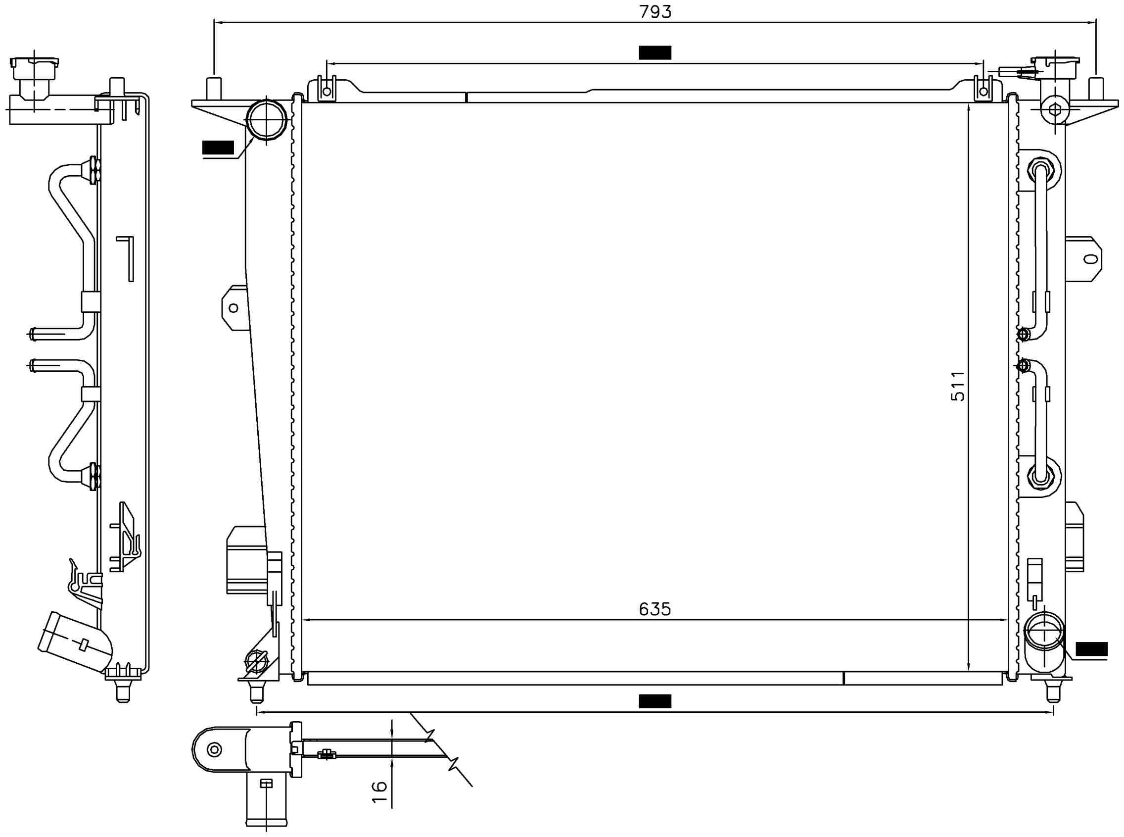 Nissens Radiator 675047