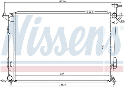 Nissens Radiator 67522