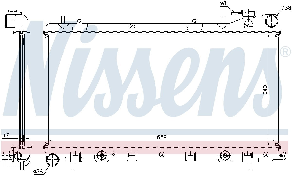 Nissens Radiator 67705A