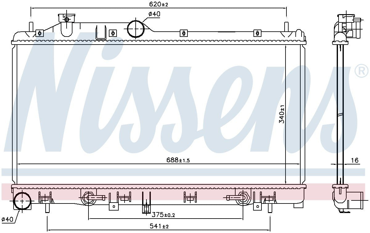 Nissens Radiator 67741