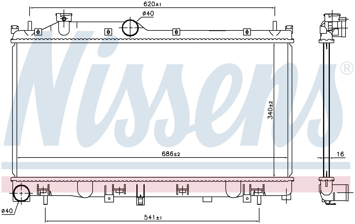 Nissens Radiator 67744