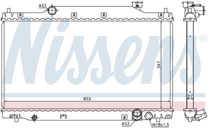 Nissens Radiator 68114