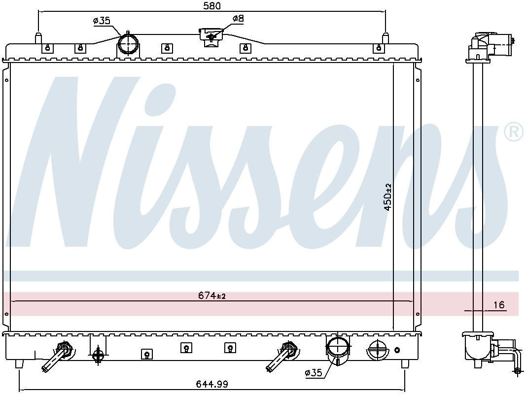 Nissens Radiator 68116