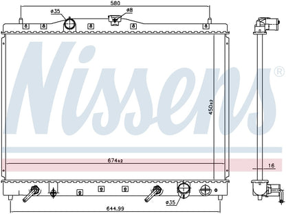 Nissens Radiator 68116