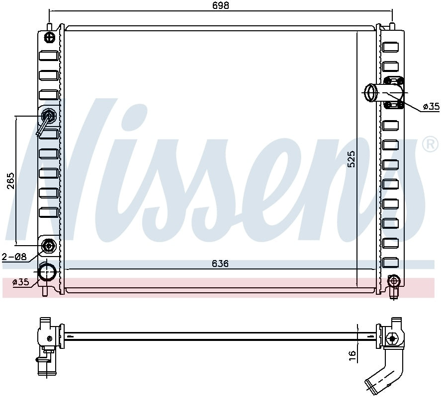 Nissens Radiator 681208