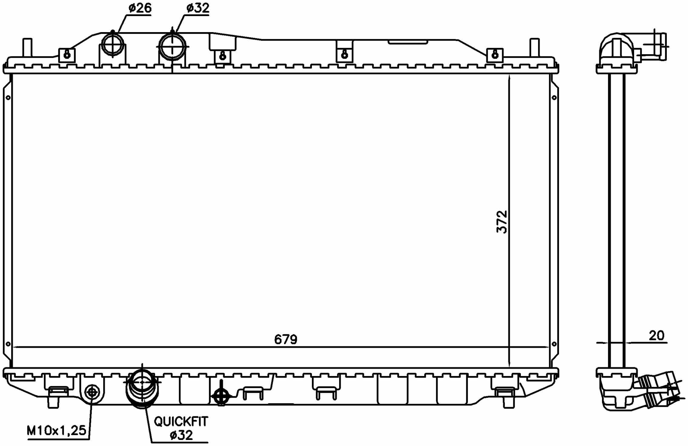 Nissens Radiator 681384