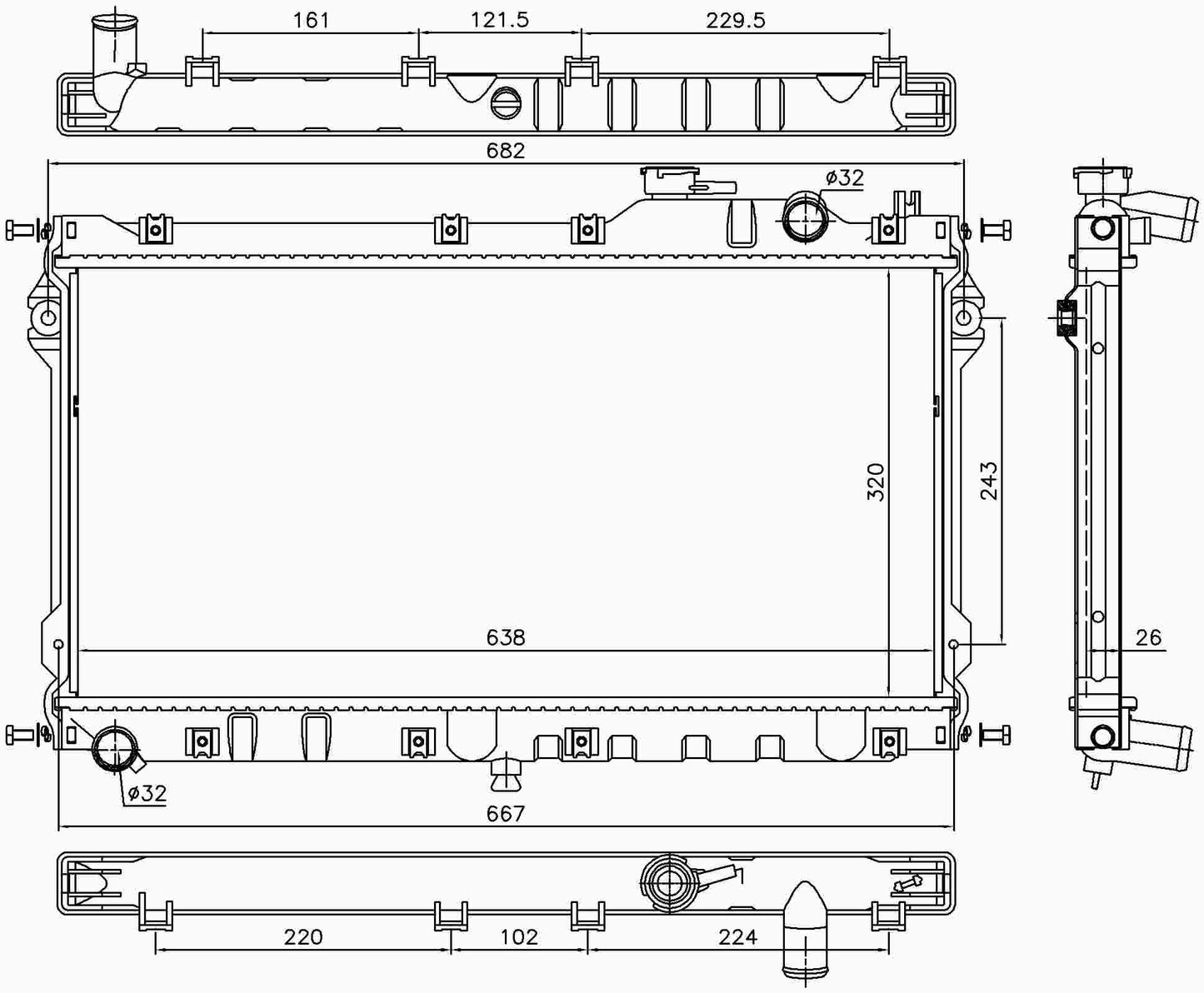 Nissens Radiator 68559