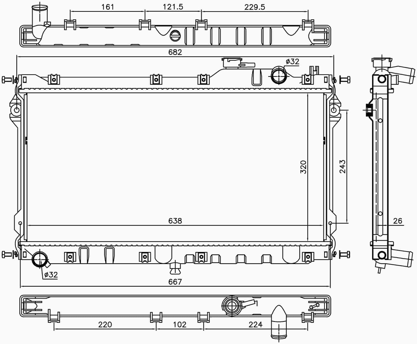 Nissens Radiator 68559