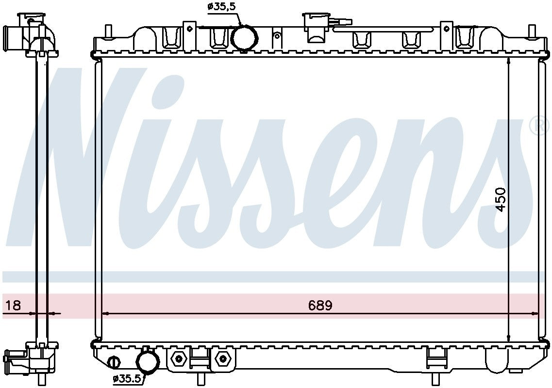 Nissens Radiator 68704