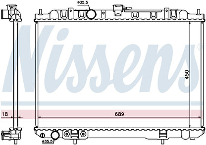 Nissens Radiator 68704