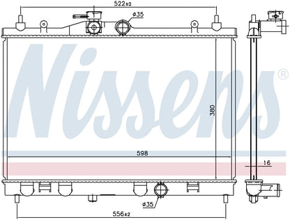 Nissens Radiator 68741