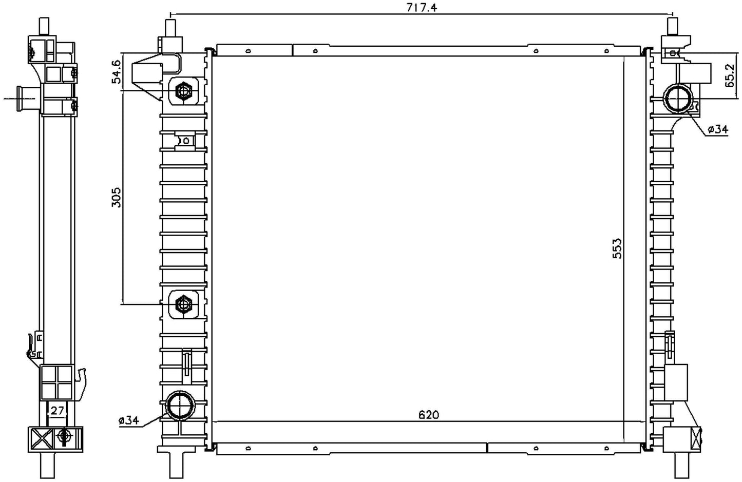 Nissens Radiator 69094