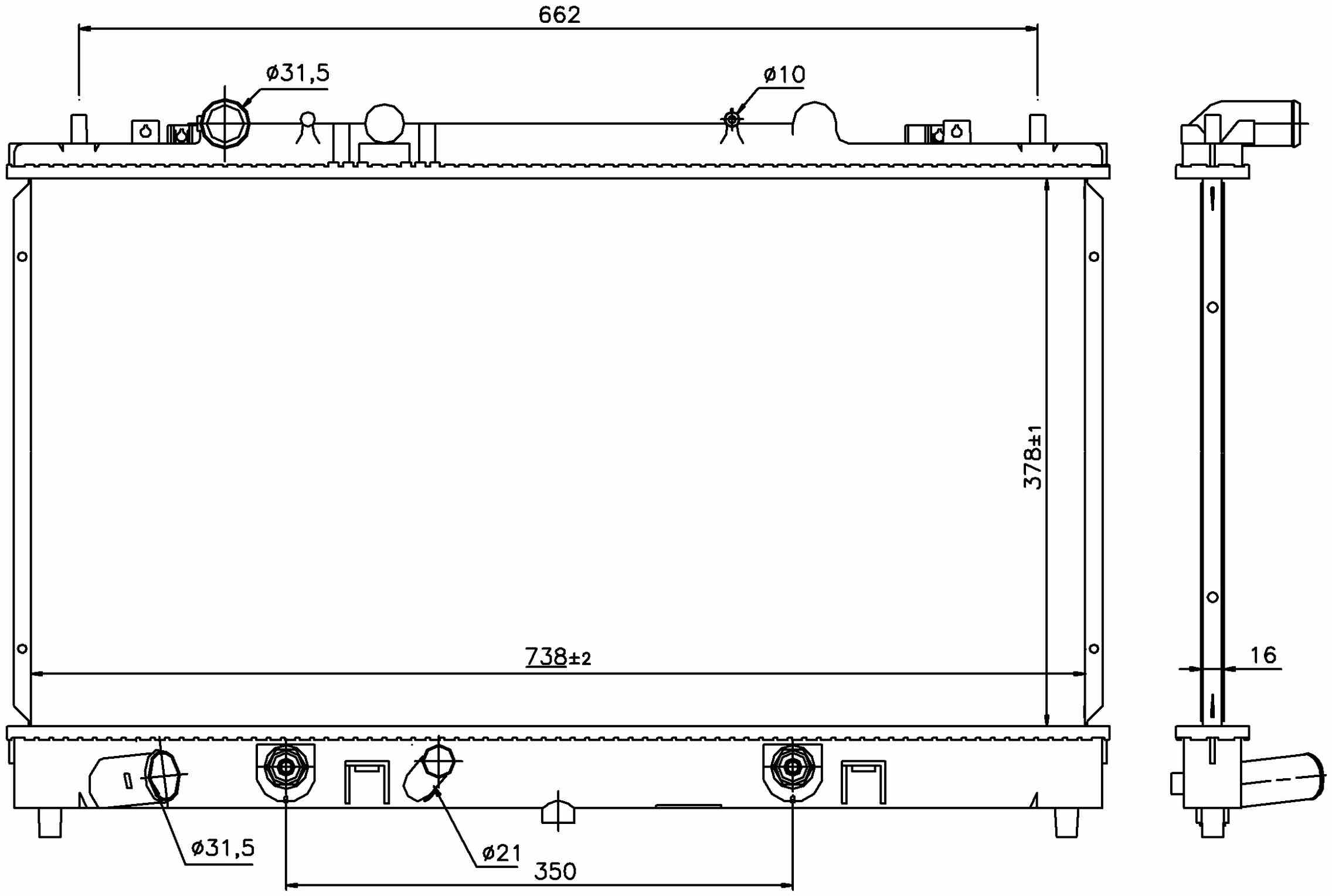 Nissens Radiator 69465