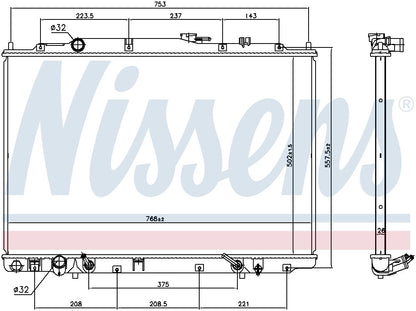 Nissens Radiator 69476