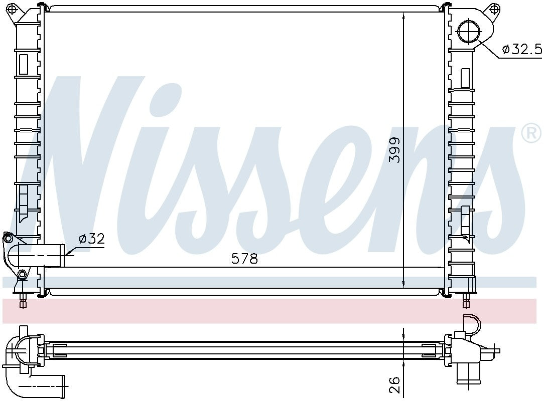 Nissens Radiator 69700A
