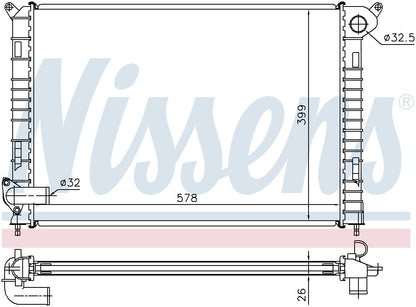Nissens Radiator 69700A