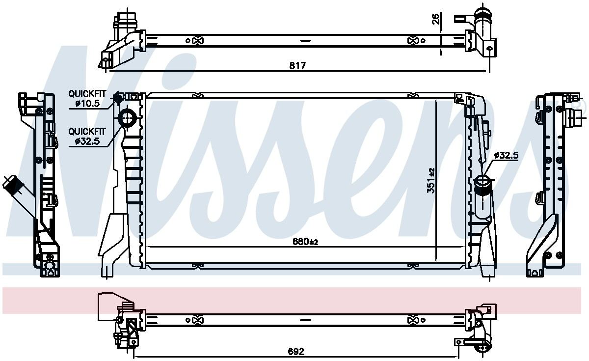Nissens Radiator 69708
