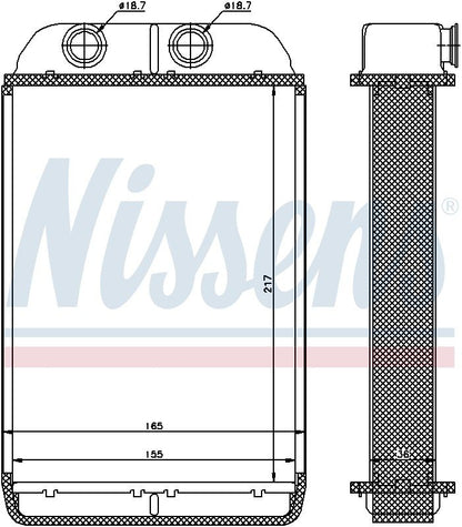 Nissens HVAC Heater Core