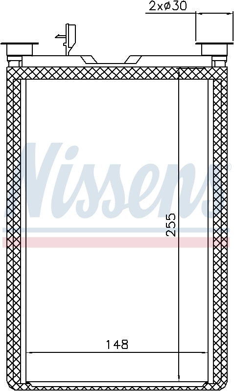 Nissens HVAC Heater Core 70526