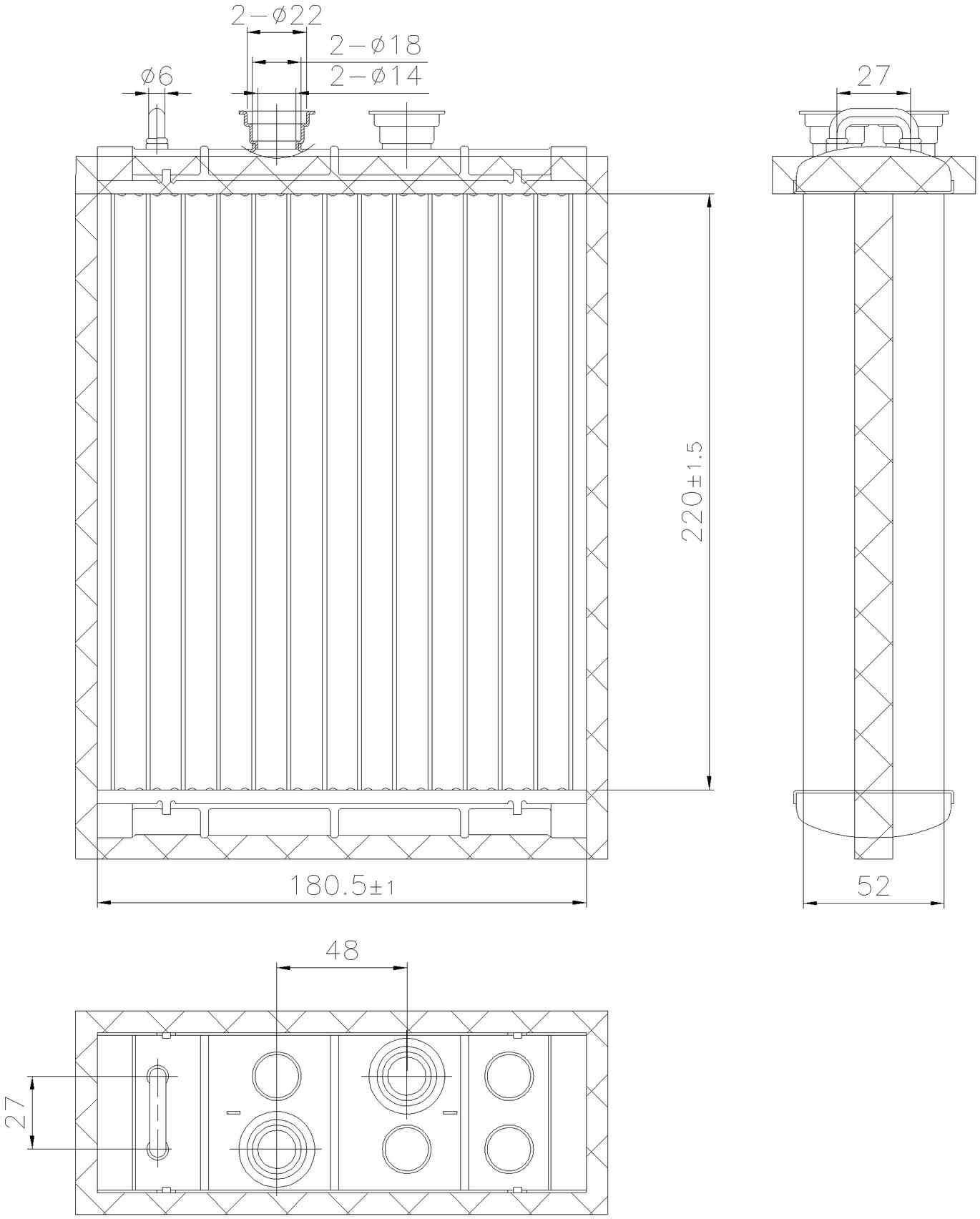 Nissens HVAC Heater Core 707220