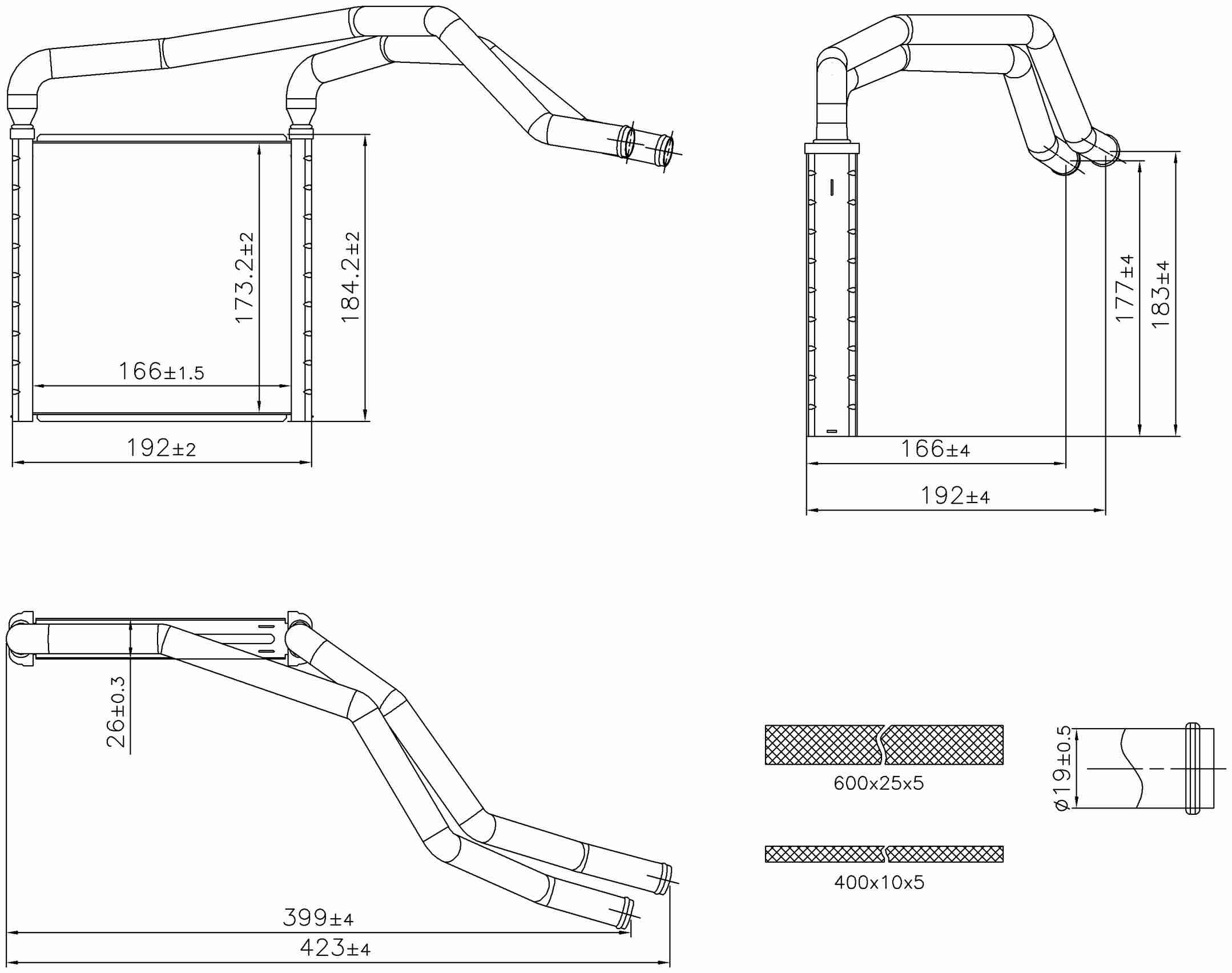 Nissens HVAC Heater Core 707298