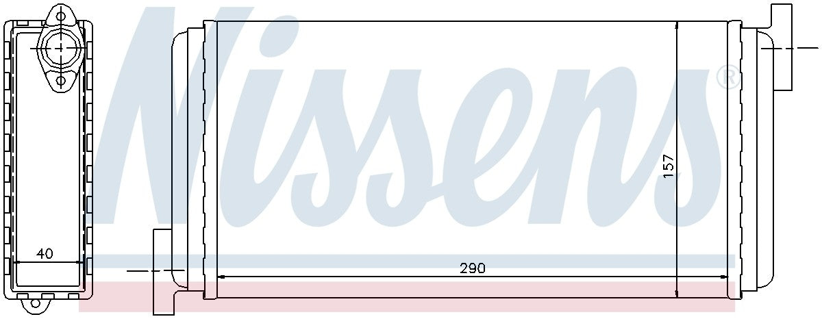 Nissens HVAC Heater Core 72002