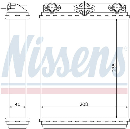 Nissens HVAC Heater Core 72016