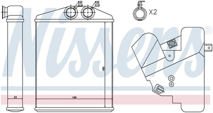 Nissens HVAC Heater Core