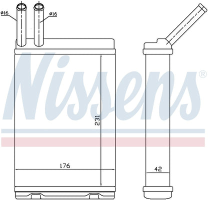 Nissens HVAC Heater Core